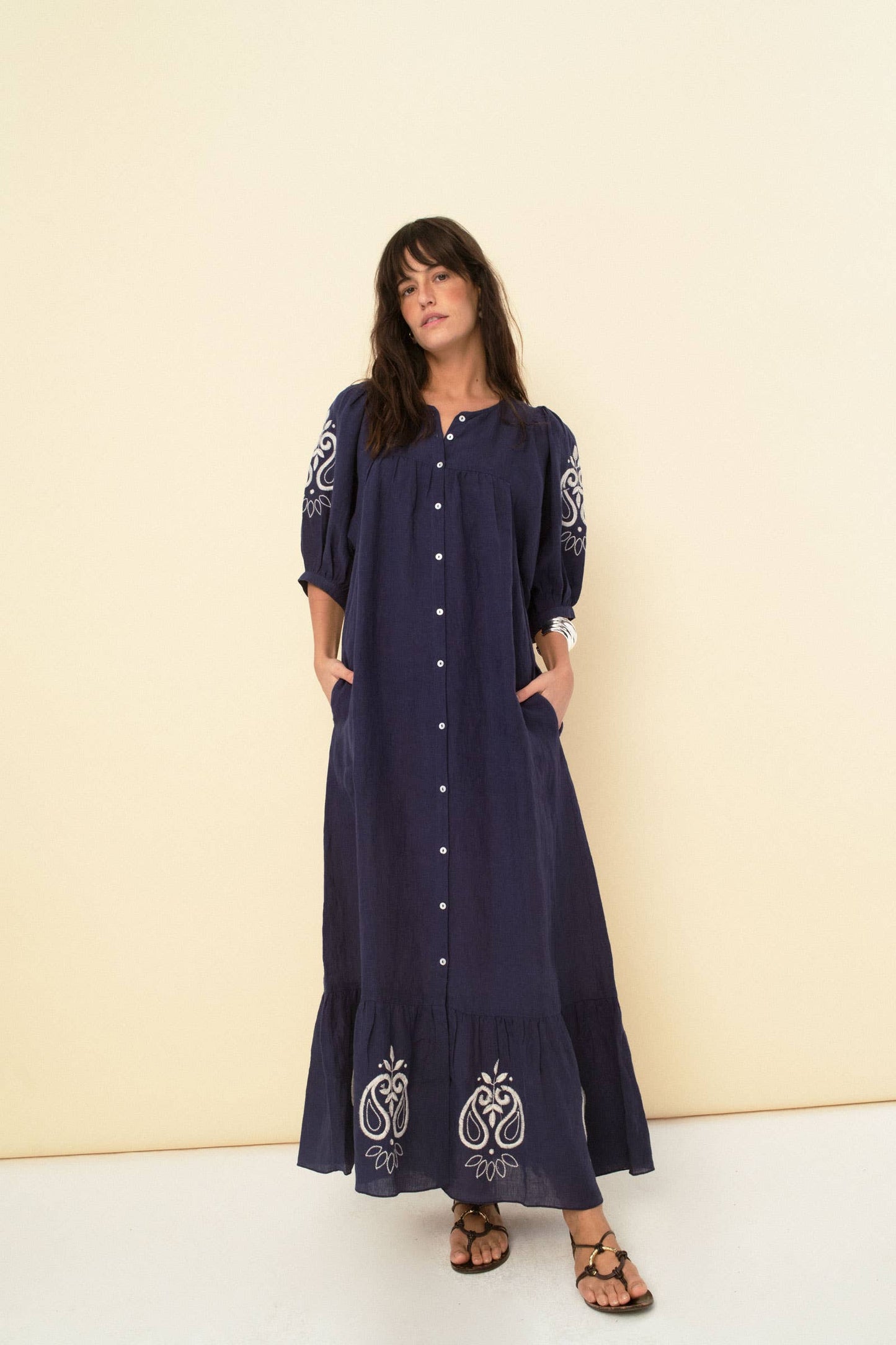 Sofia dress navy