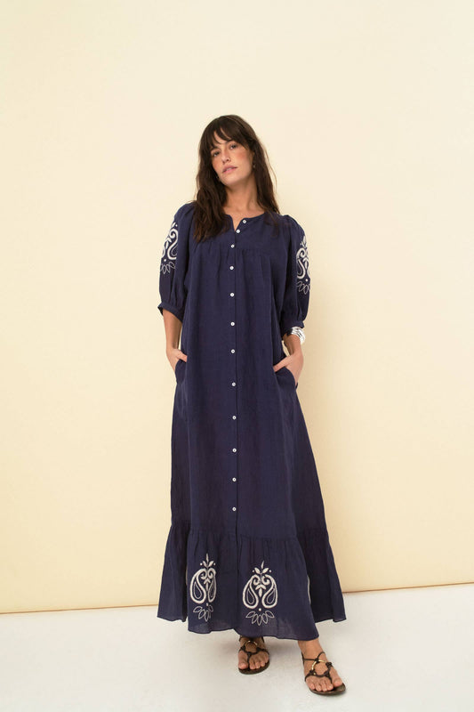 Sofia dress navy