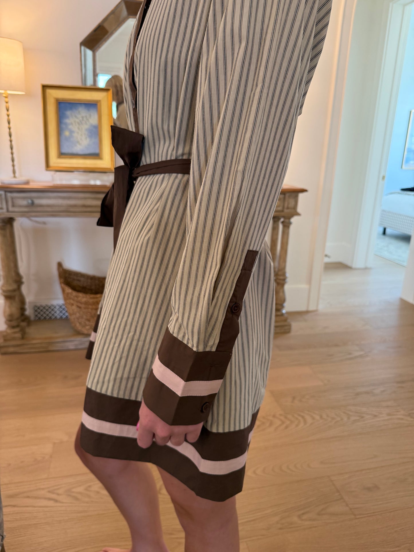 Coco Striped Shirt Dress