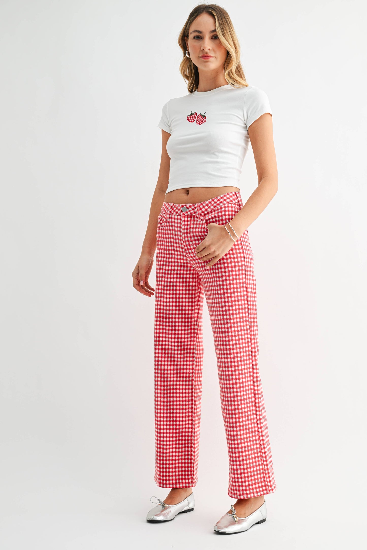 The Nantucket Gingham High Rise Pants