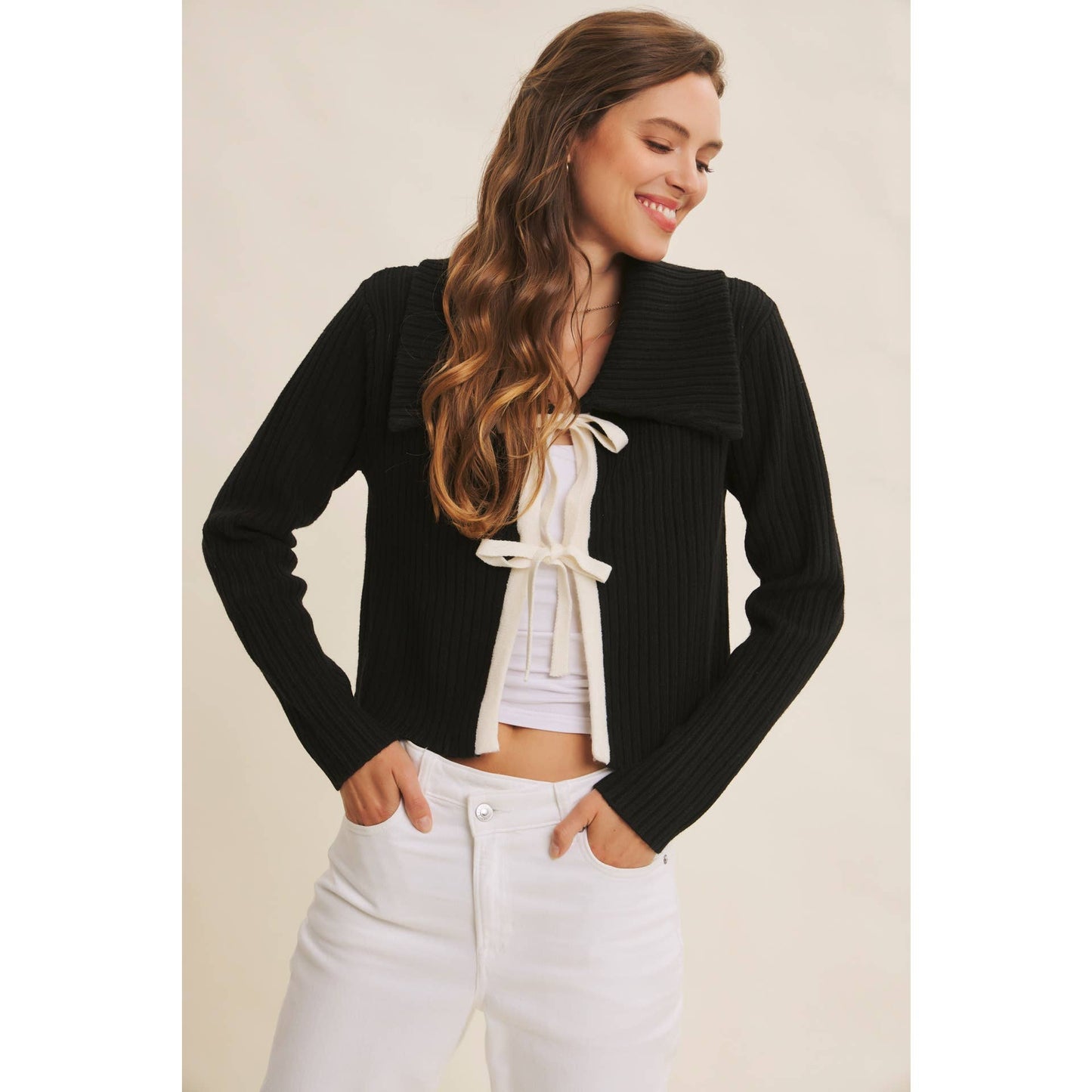 The Ellery Bow Cardigan