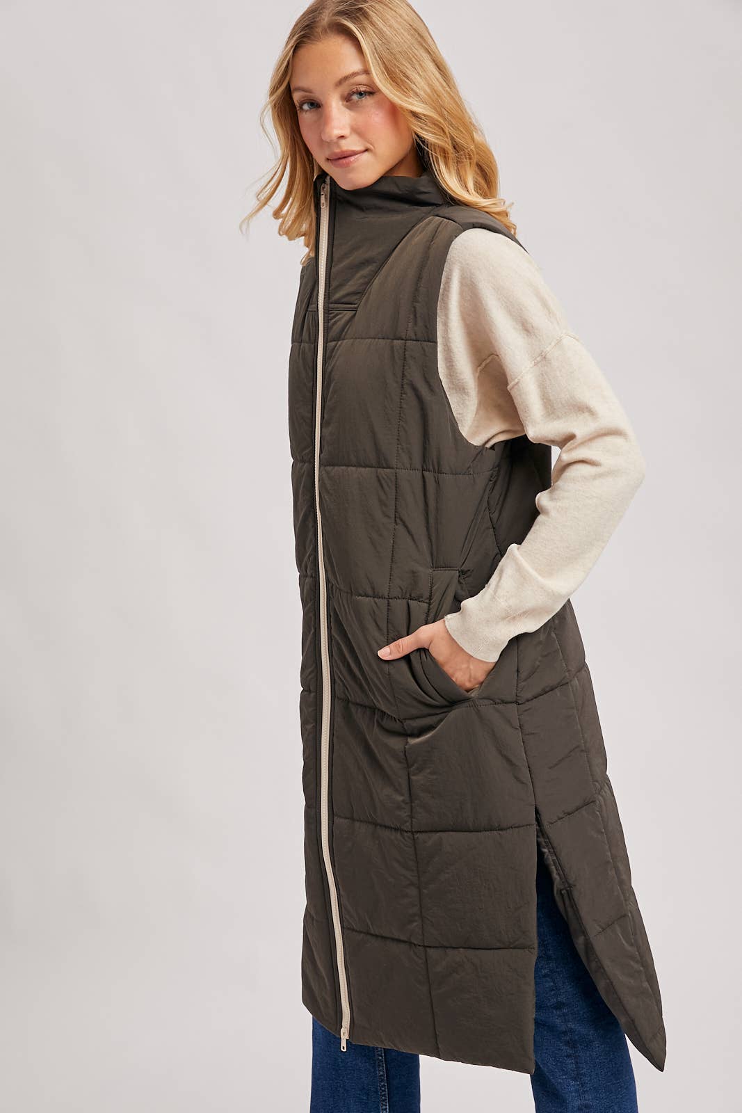 Long Puffer Vest