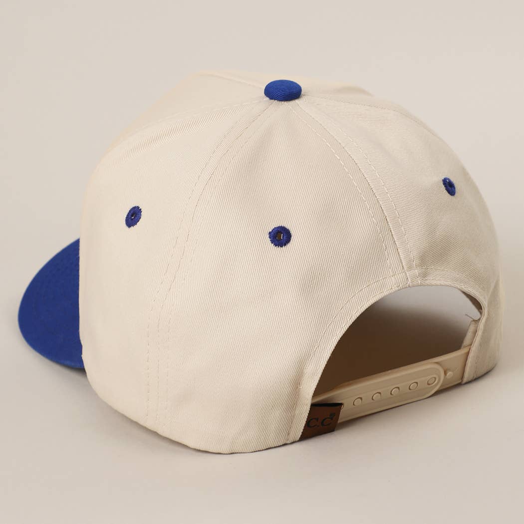GOOD DAYS Embroidered  Canvas Two-Tone Trucker Hat