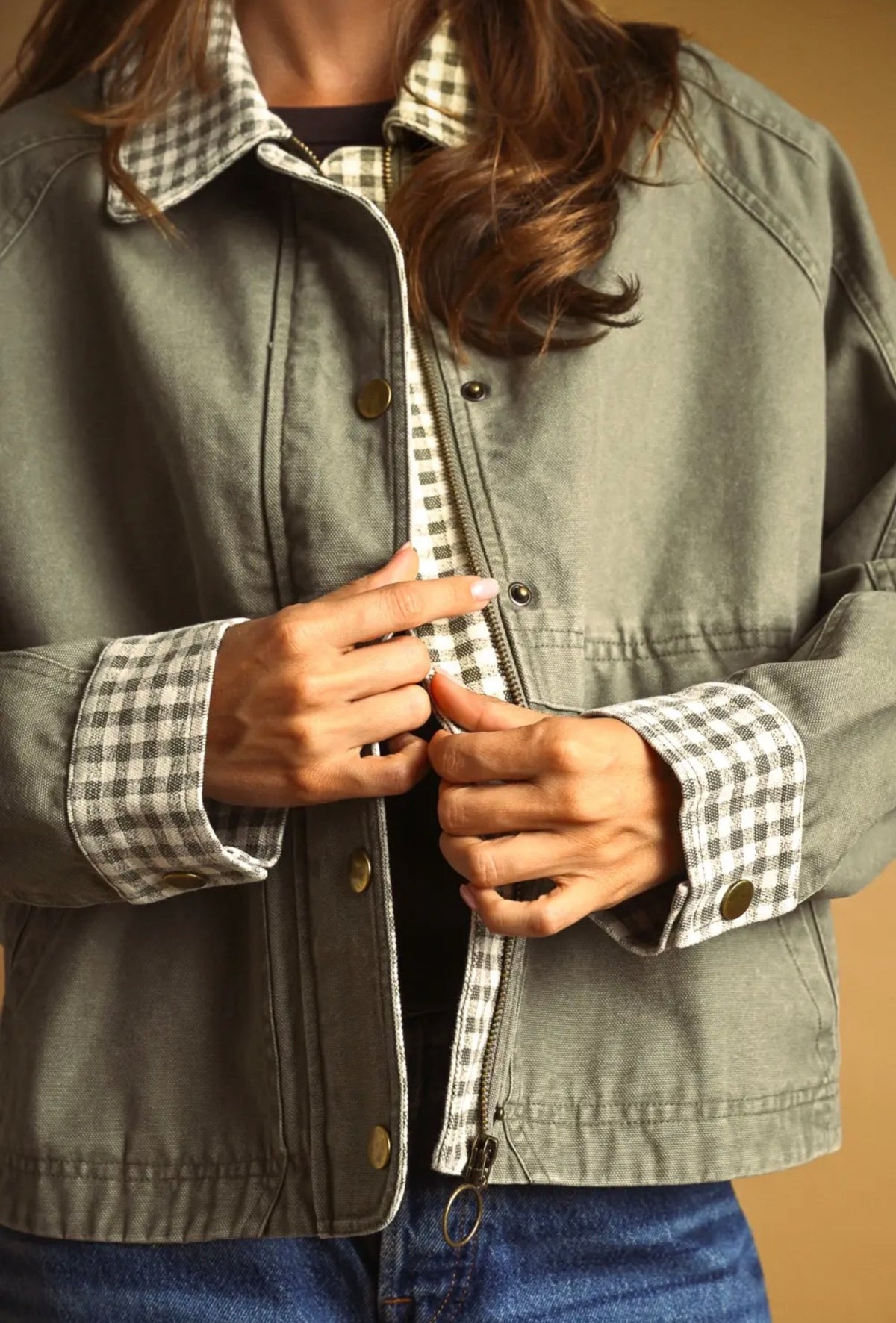 The Hadley Gingham Jacket