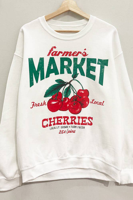 Farmer's Market Cherries Sweatshirt