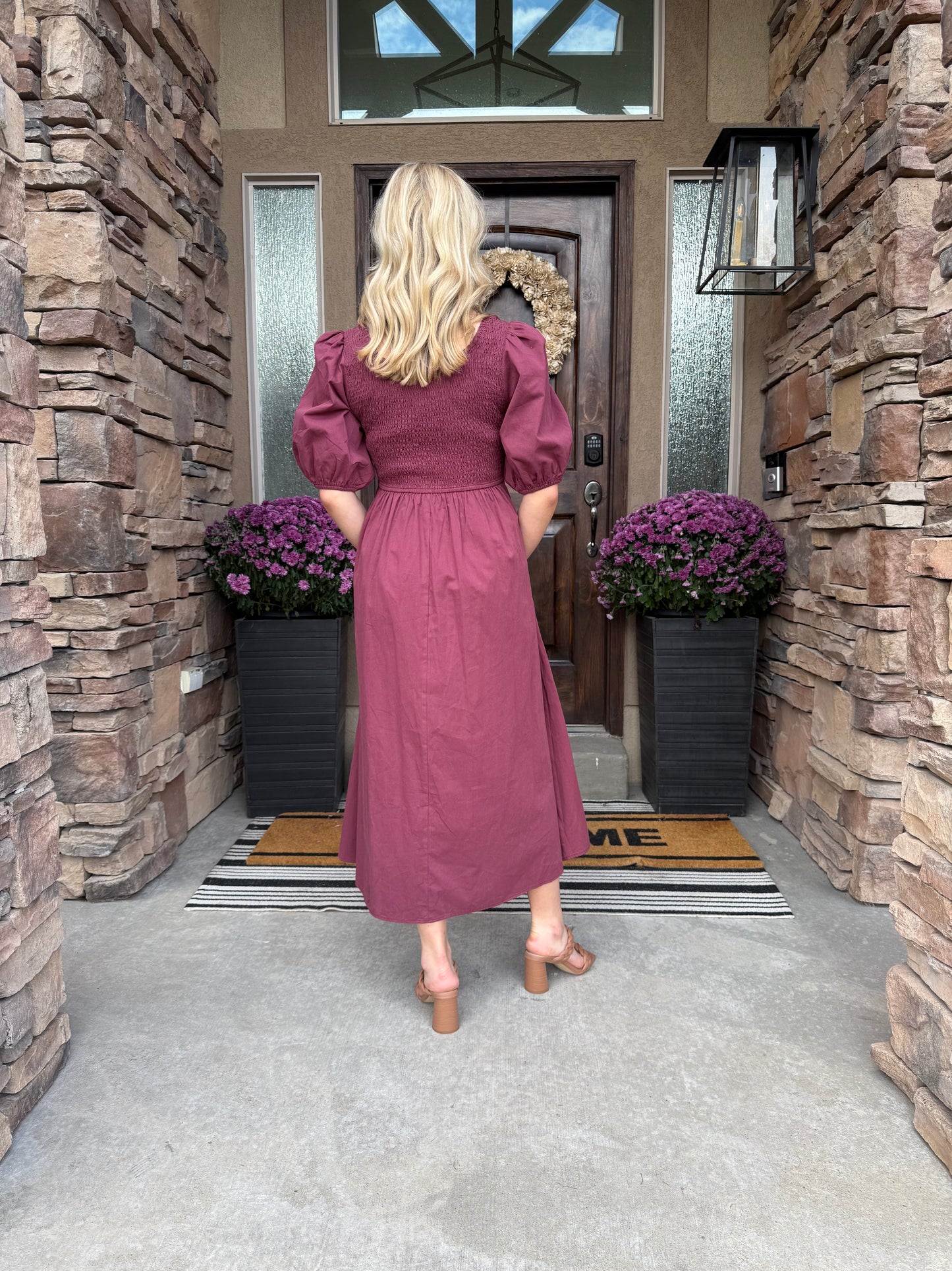 Ava Pleated Waist Dress