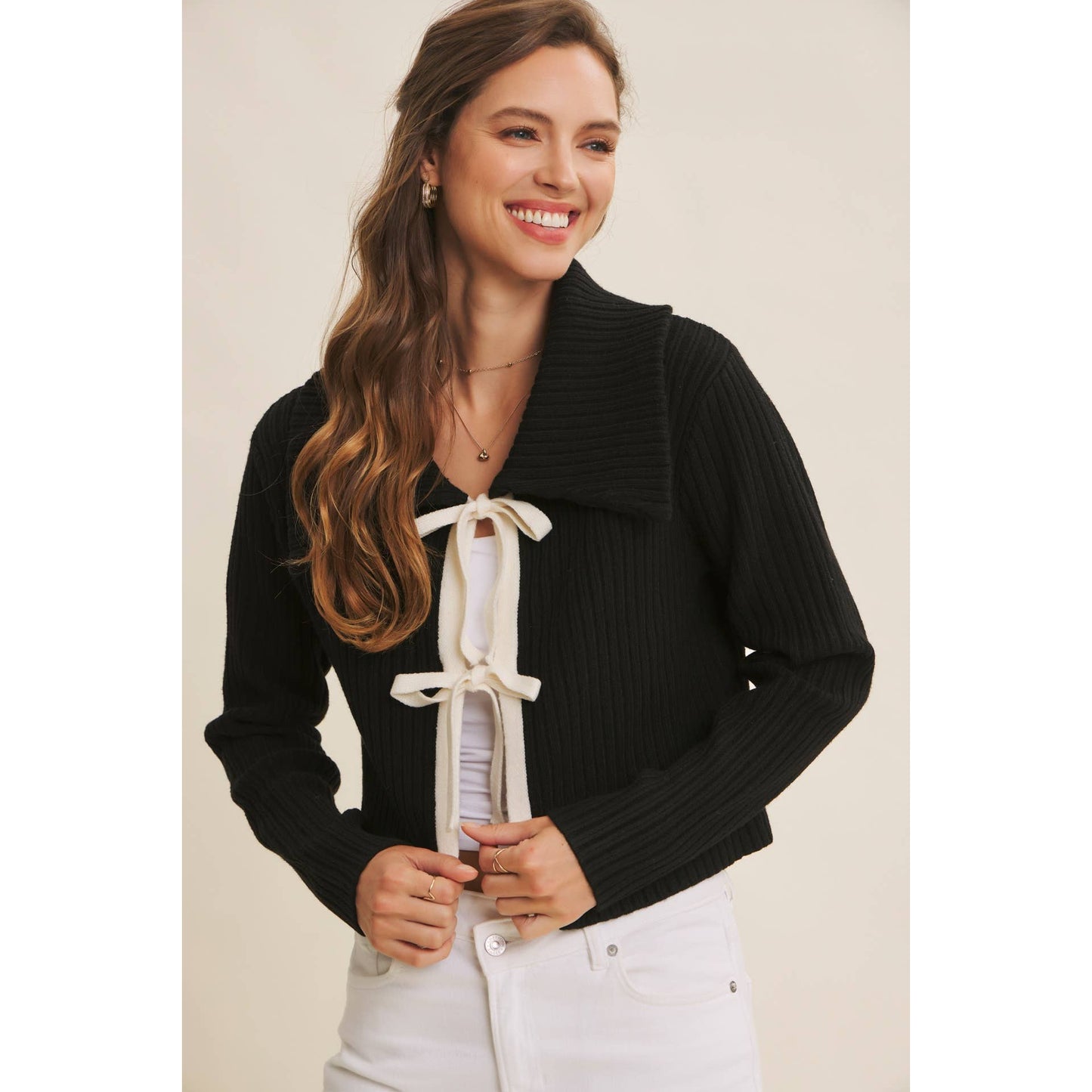 The Ellery Bow Cardigan