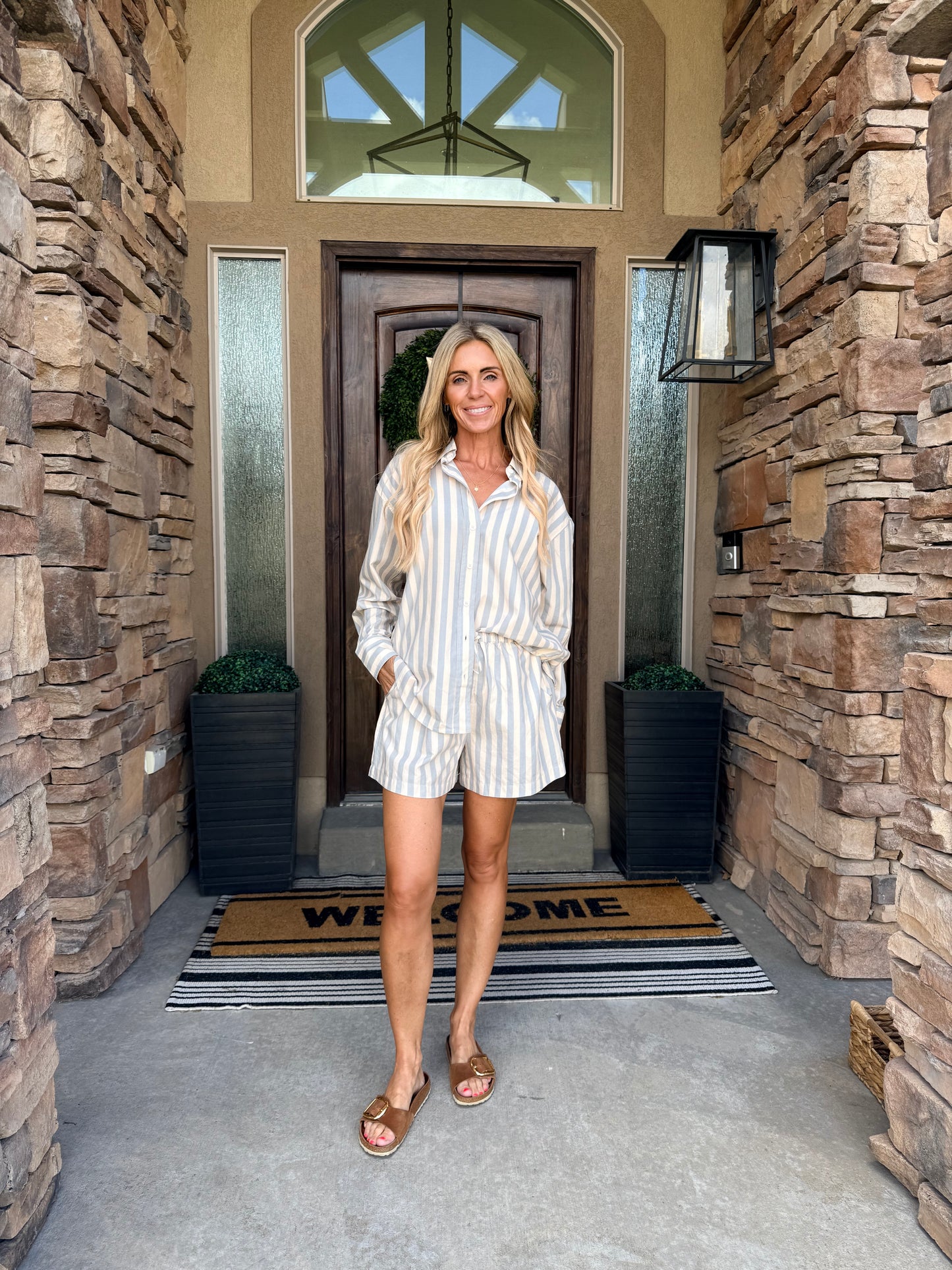 Harbor Stripe Lounge Short