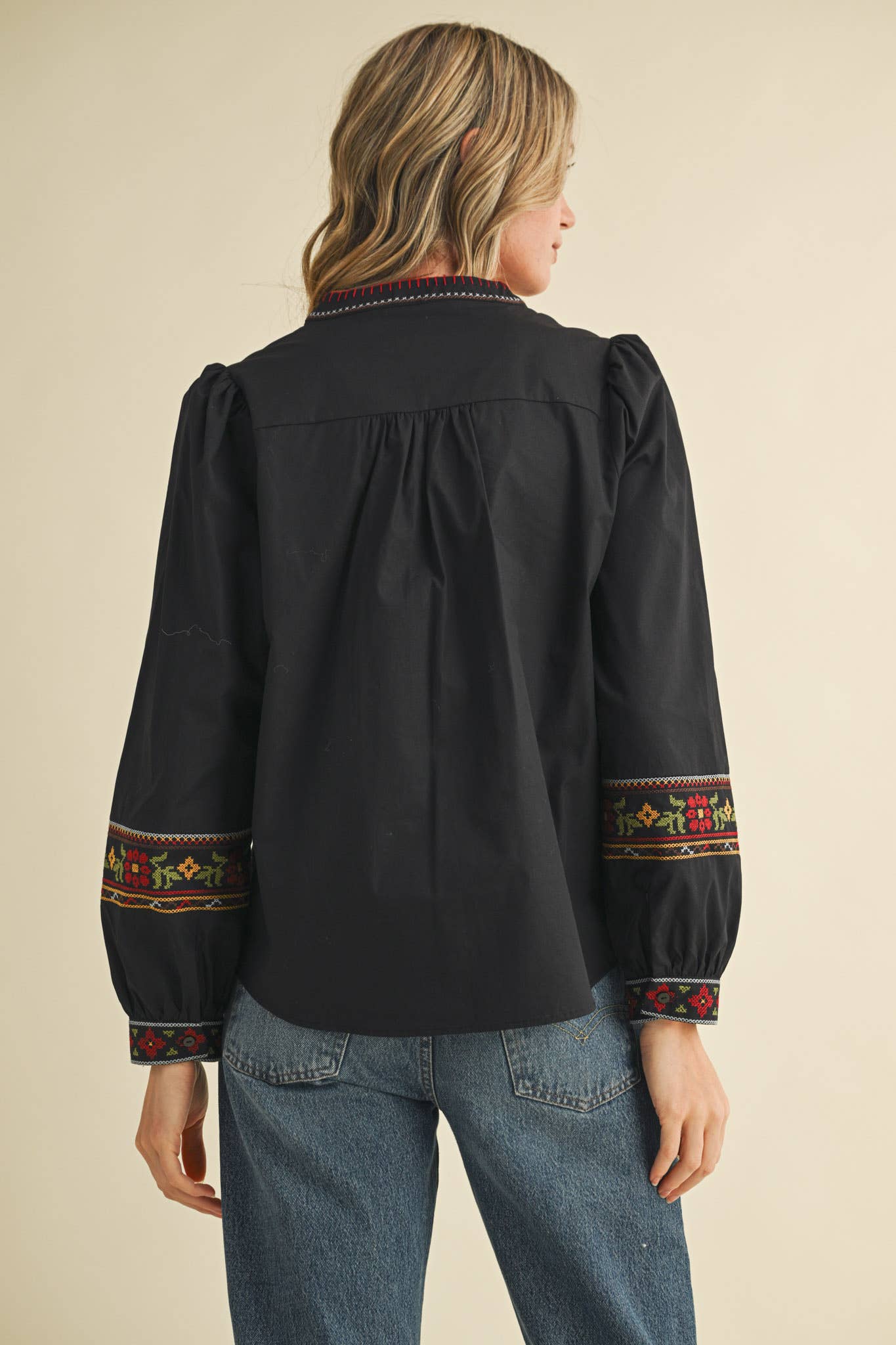 Cross Stitch Embroidered blouse