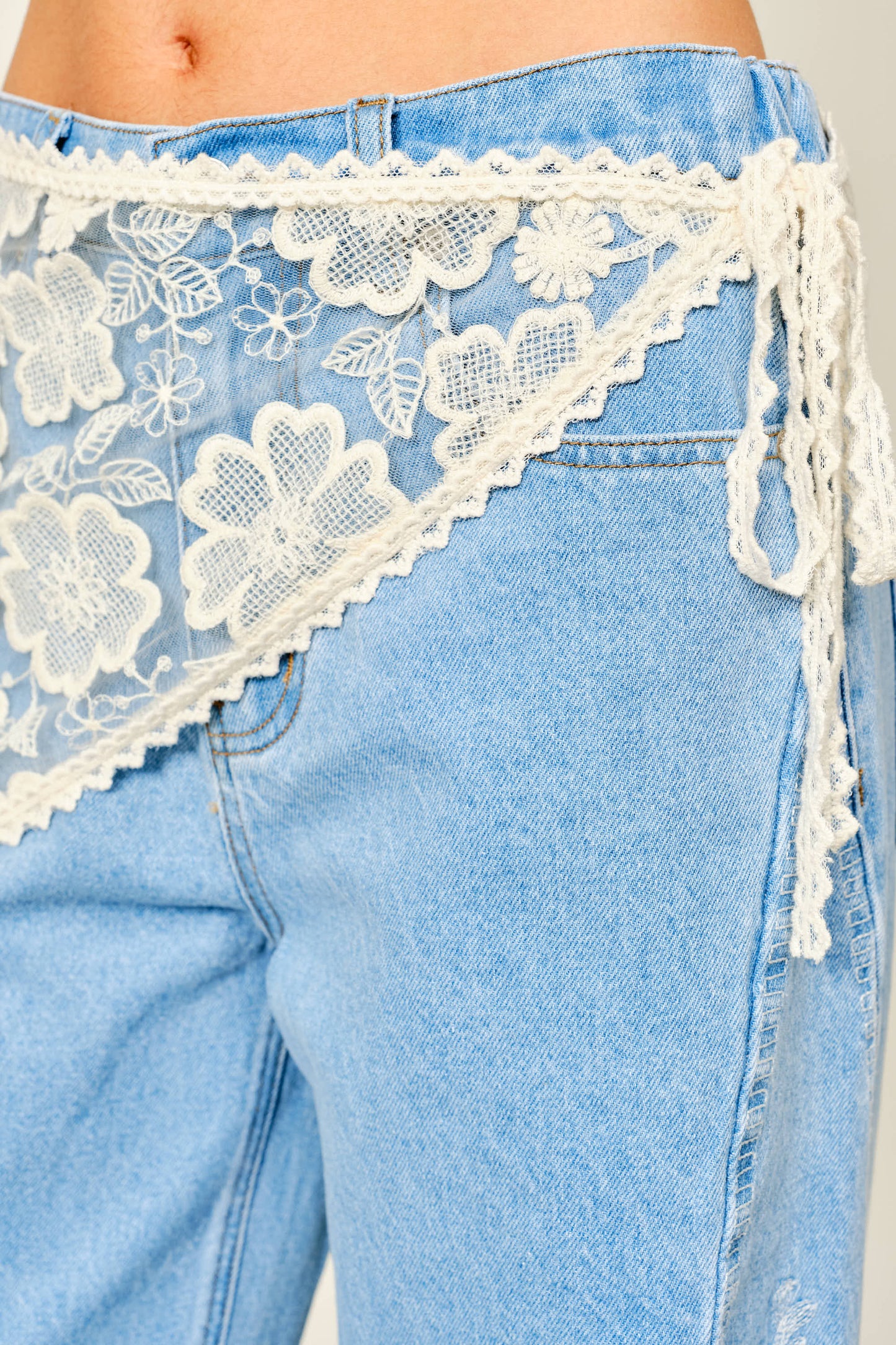 Scarf Lace Wrap Skirt