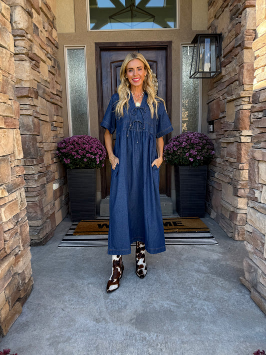 The Tessa Denim Midi