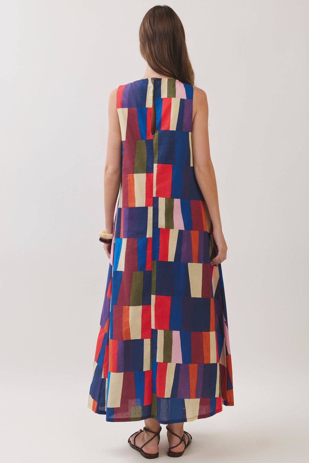The Andi Geometric Print Maxi Dress