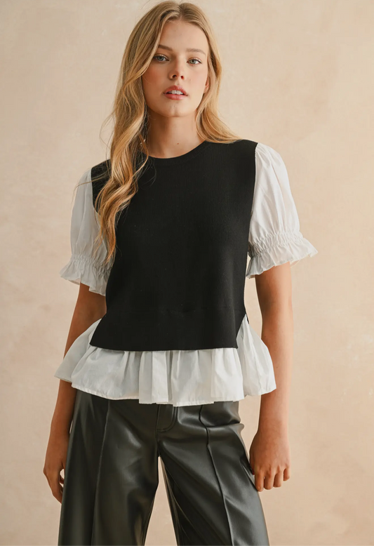 The Juliette Layered Sweater Top