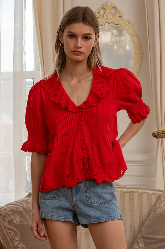 Fleur de Rouge Blouse
