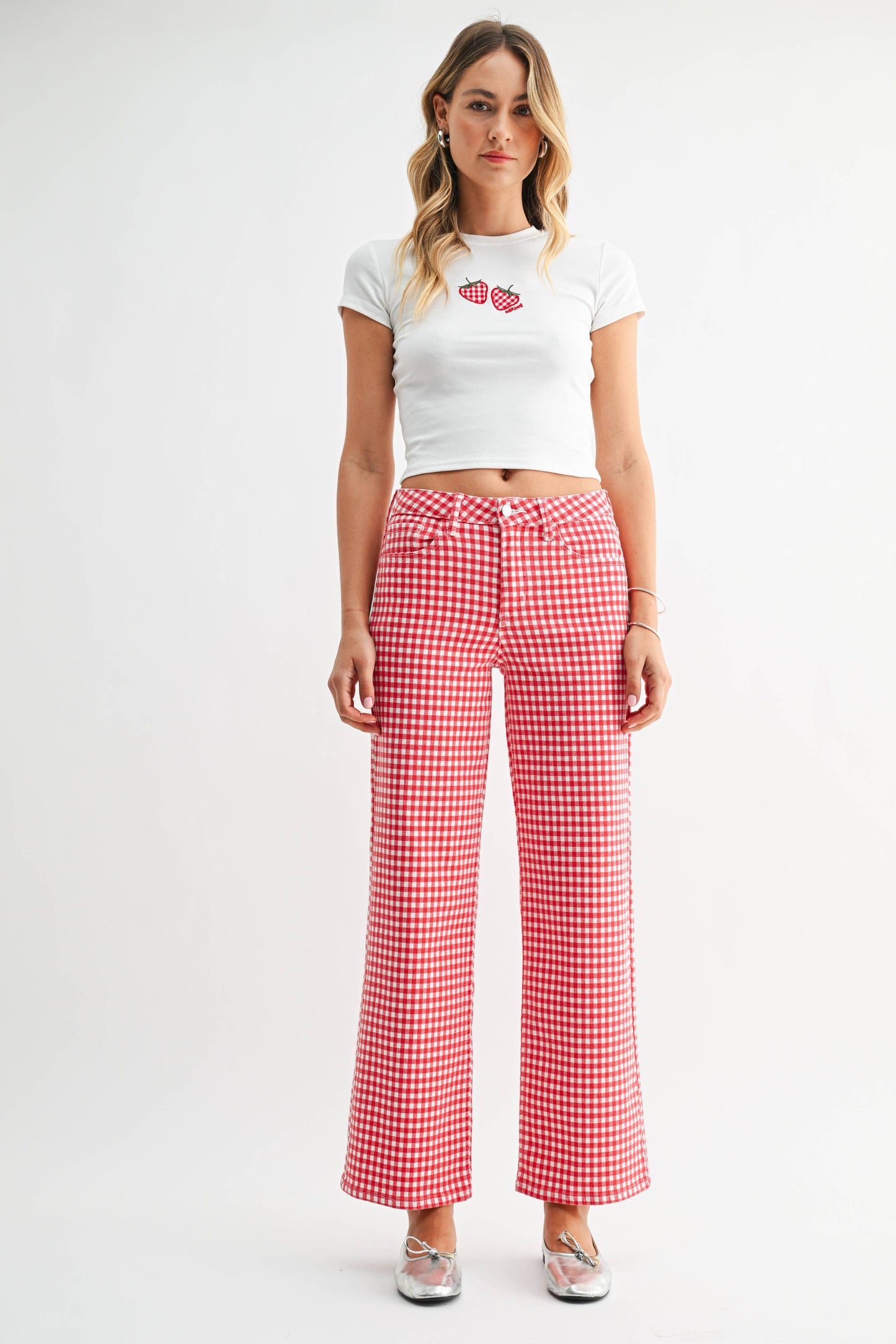 The Nantucket Gingham High Rise Pants