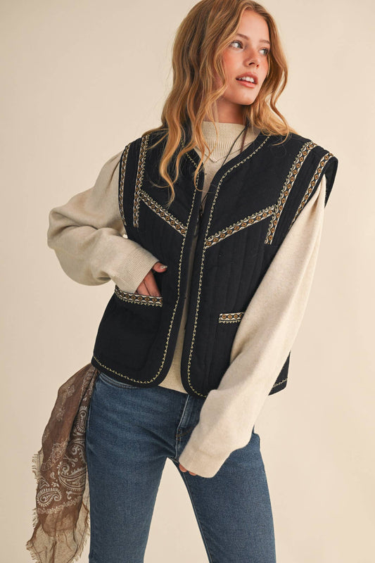 The Bridger Embroidered Vest