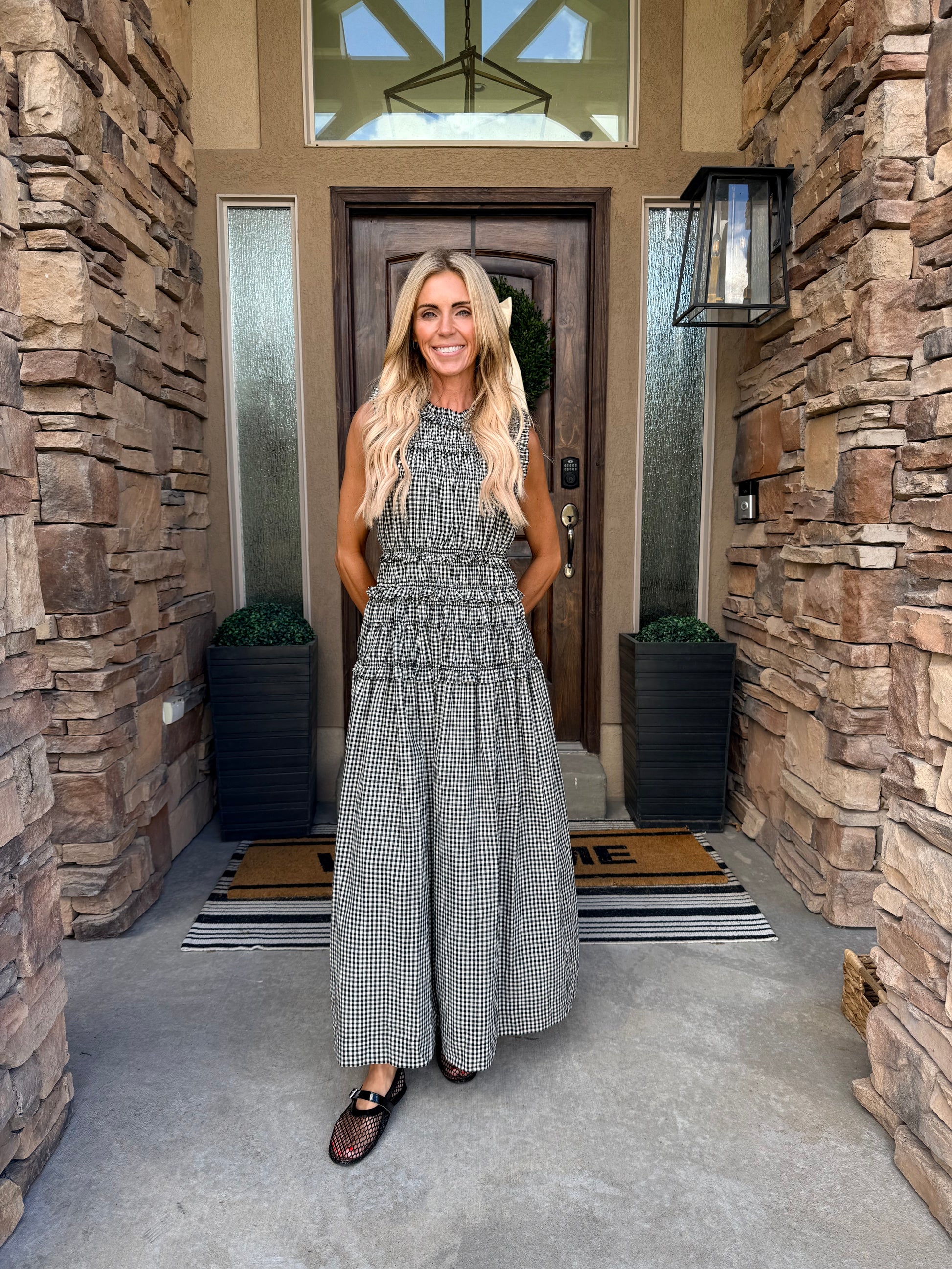 The Pippa Gingham Dress at Vogue Villa