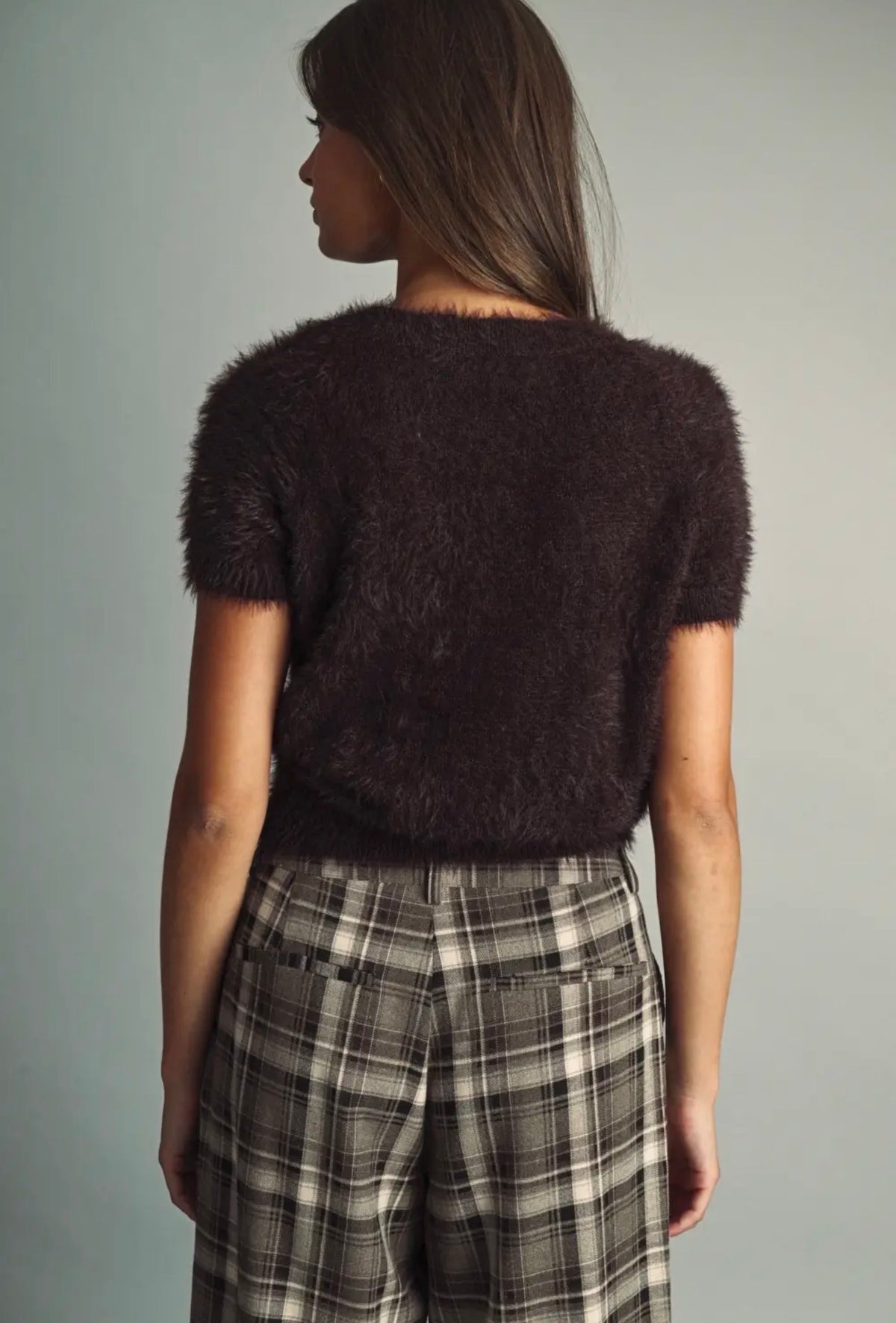 High-Pile Faux Fur Sweater
