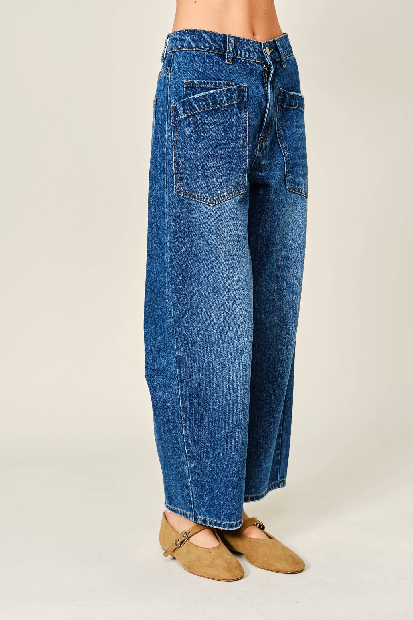 Utility Semi Barrel Jeans
