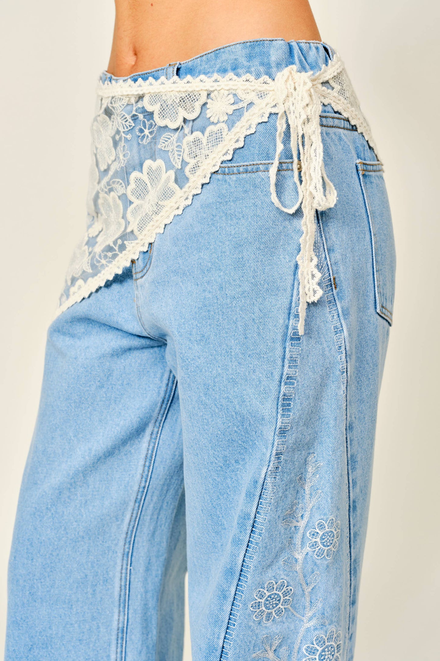 Scarf Lace Wrap Skirt