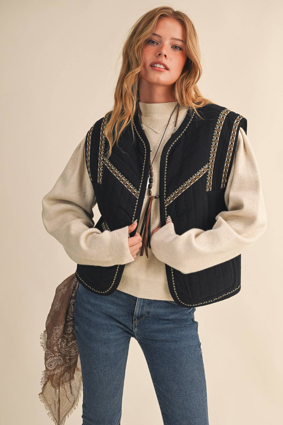 The Bridger Embroidered Vest