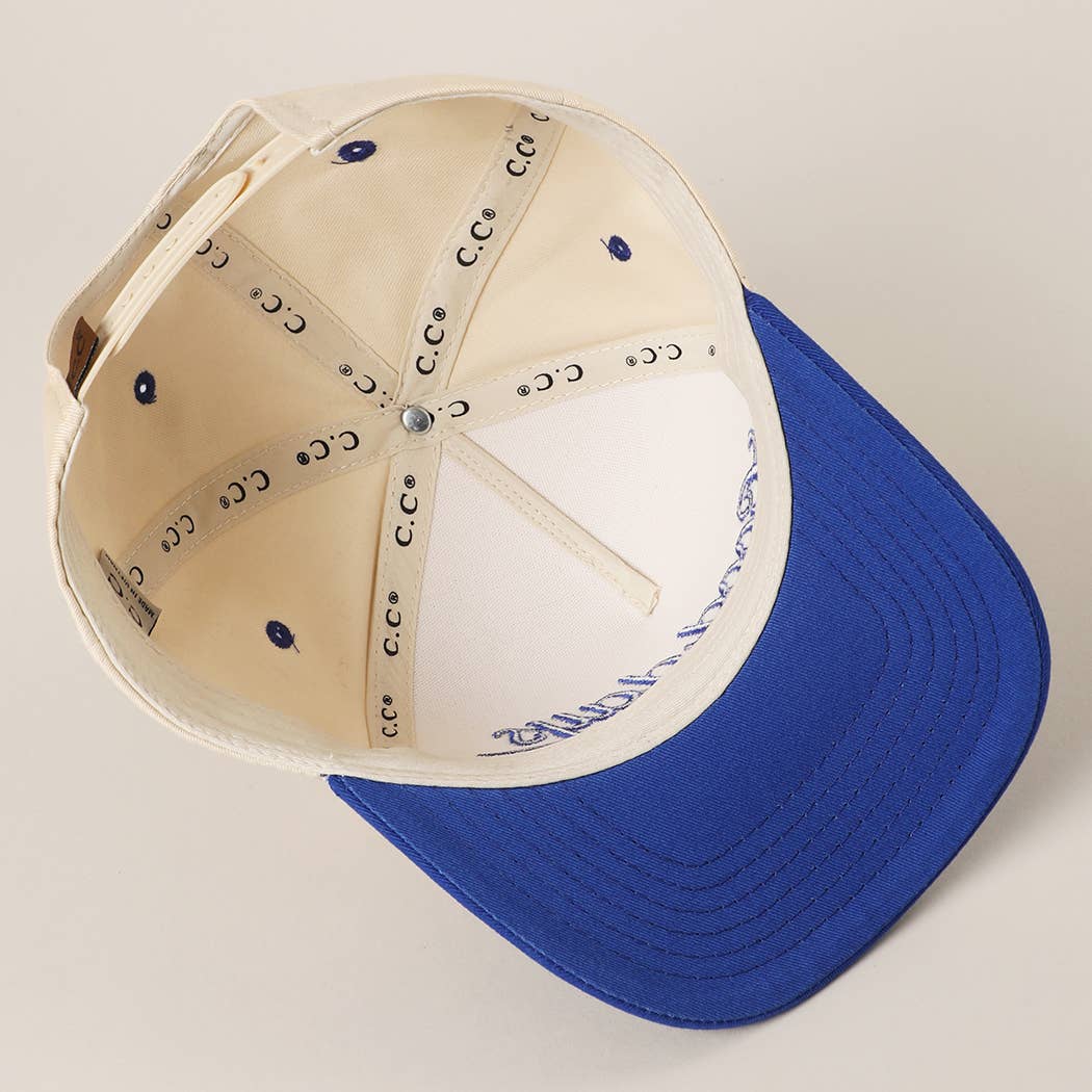 GOOD DAYS Embroidered  Canvas Two-Tone Trucker Hat