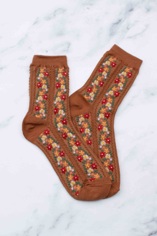 Women's Aahana Floral Casual Socks