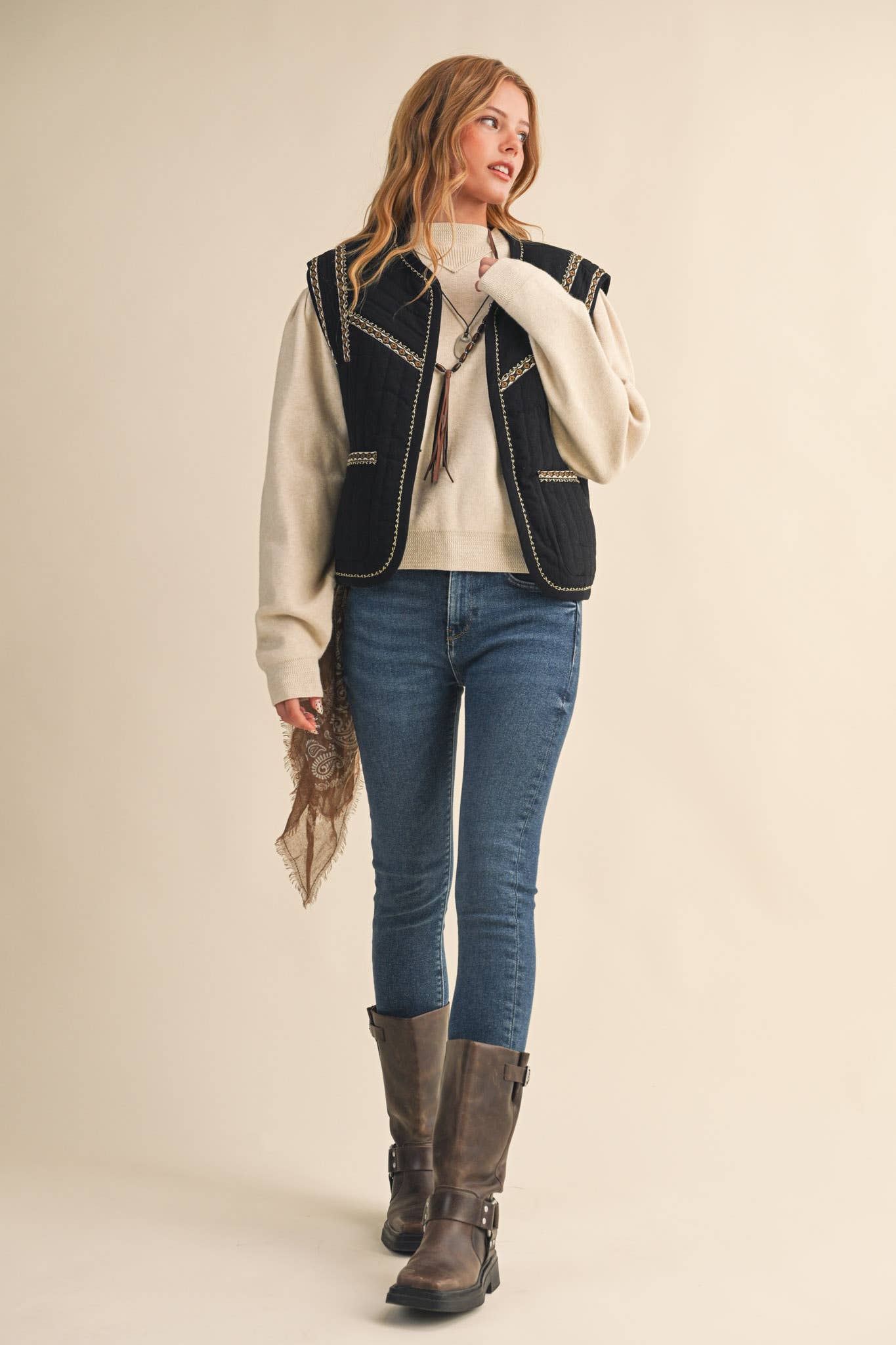 The Bridger Embroidered Vest