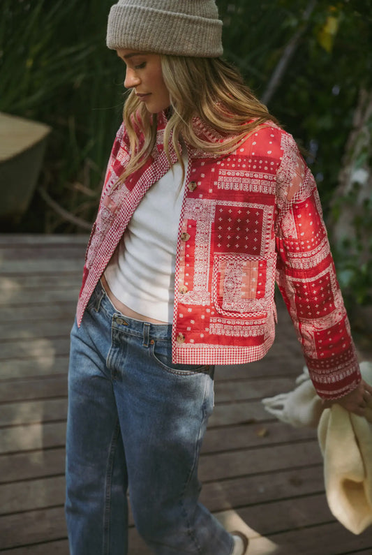 Bandana Print Jacket