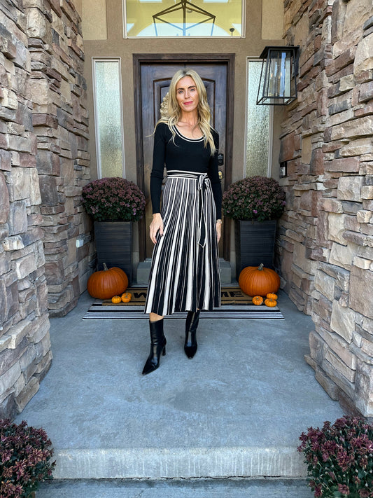The Vienna Stripe Midi