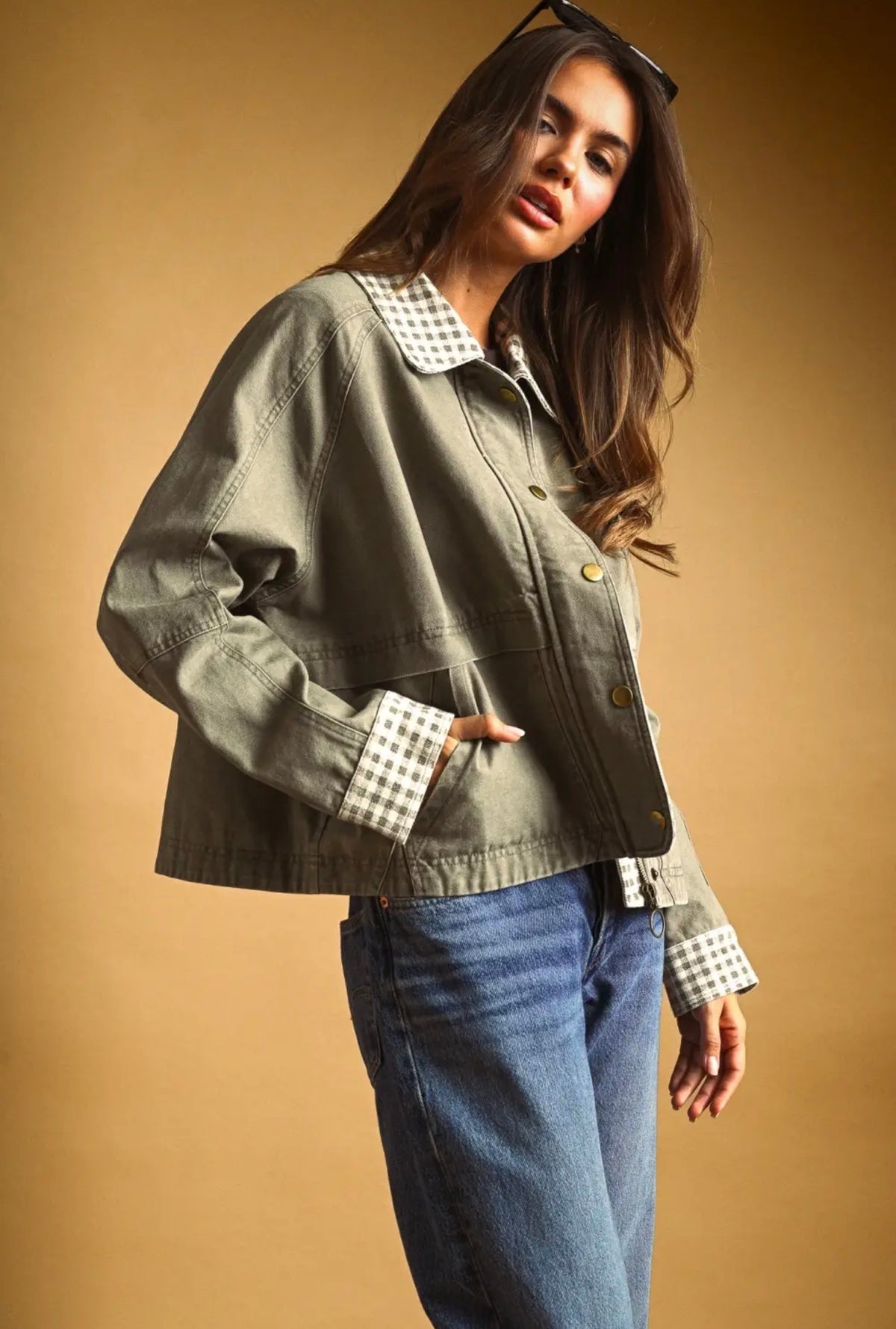 The Hadley Gingham Jacket