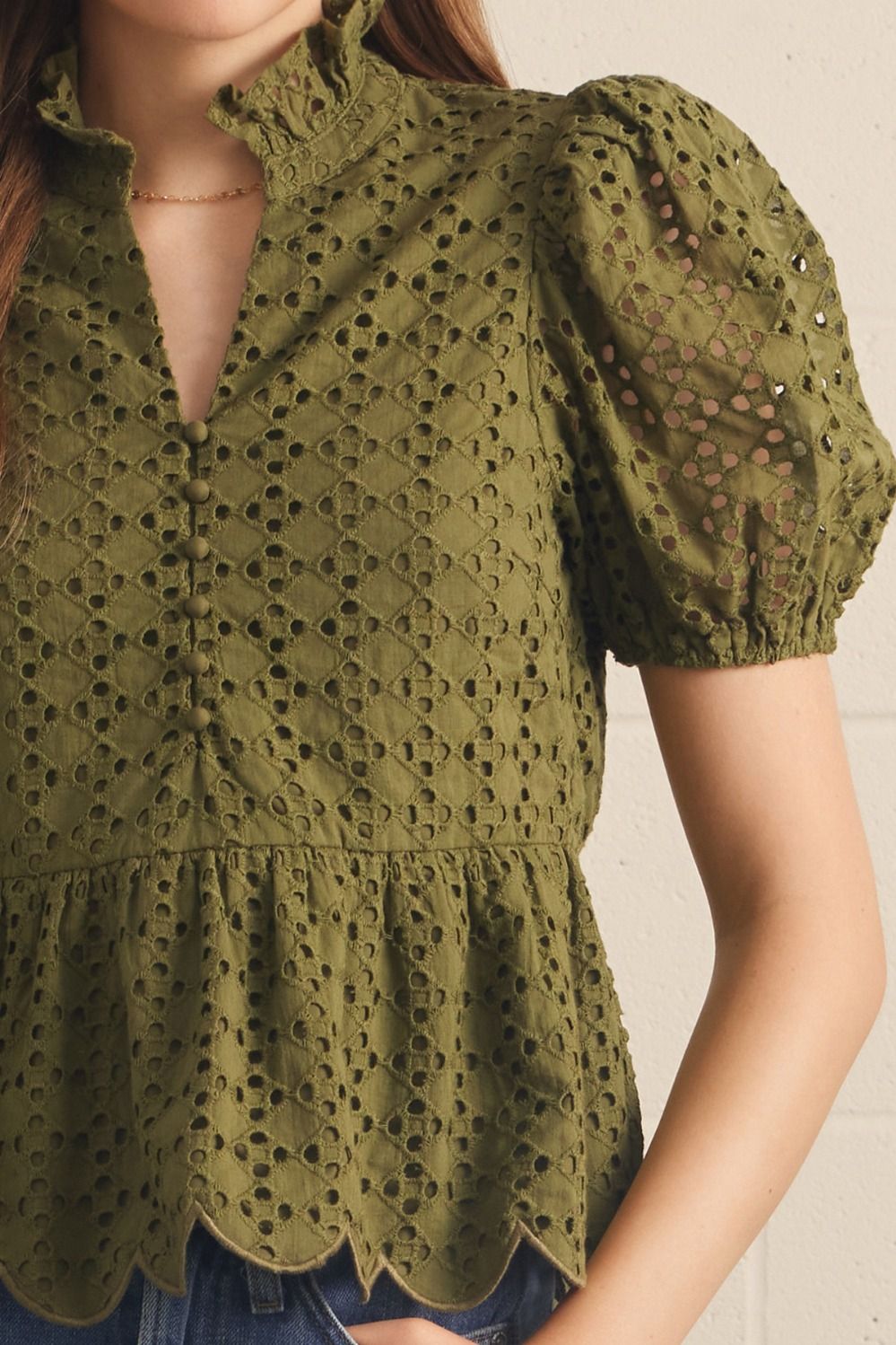 The Parker Eyelet Blouse