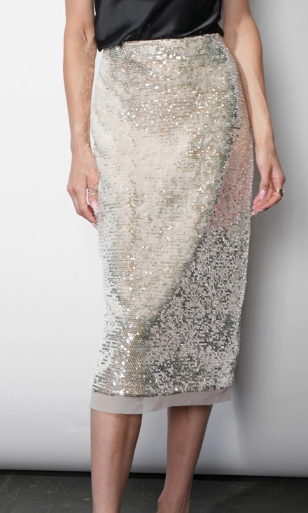The Lila Sequin Midi Skirt