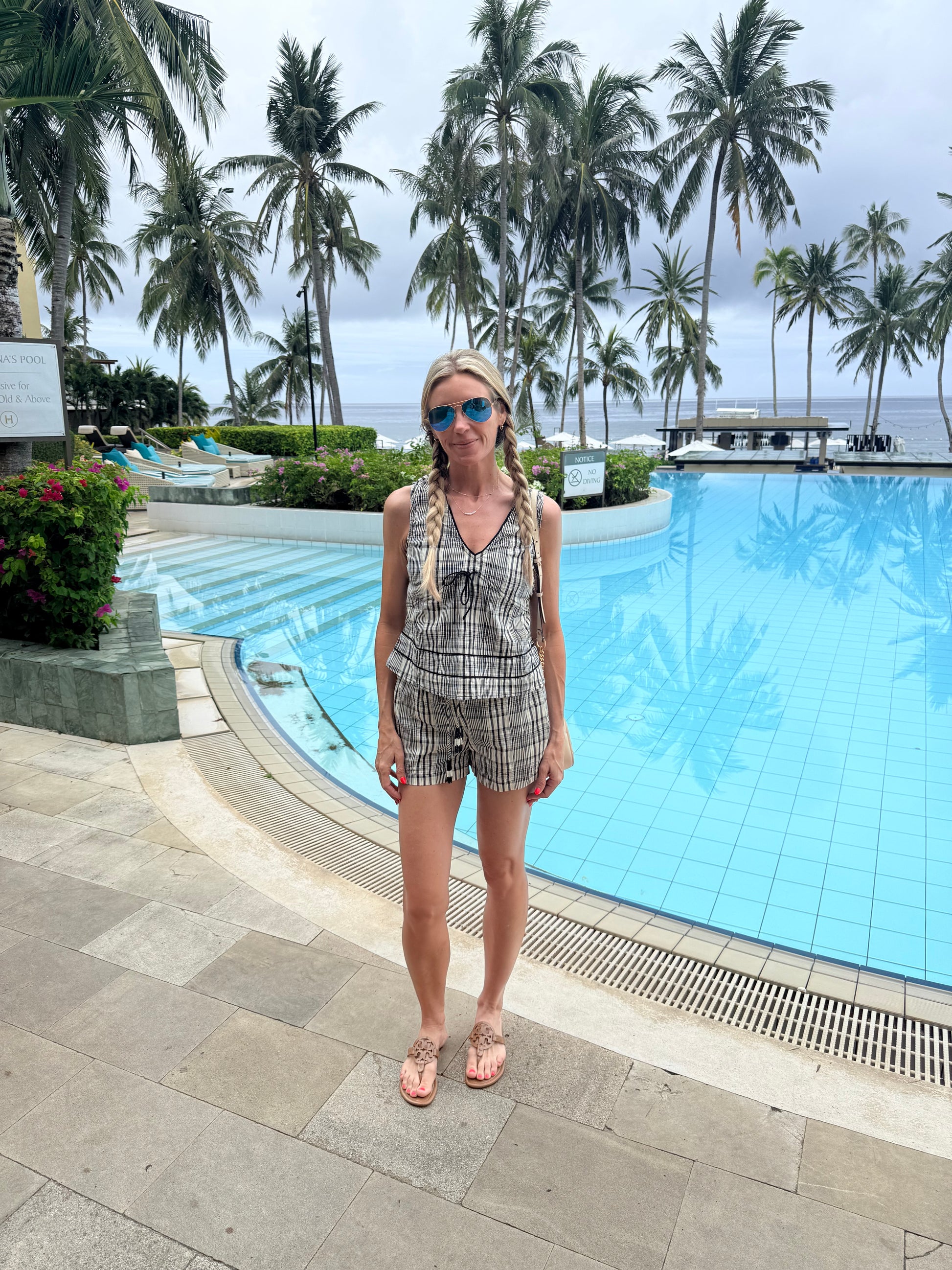 The Evelyn Plaid Short at Vogue Villa