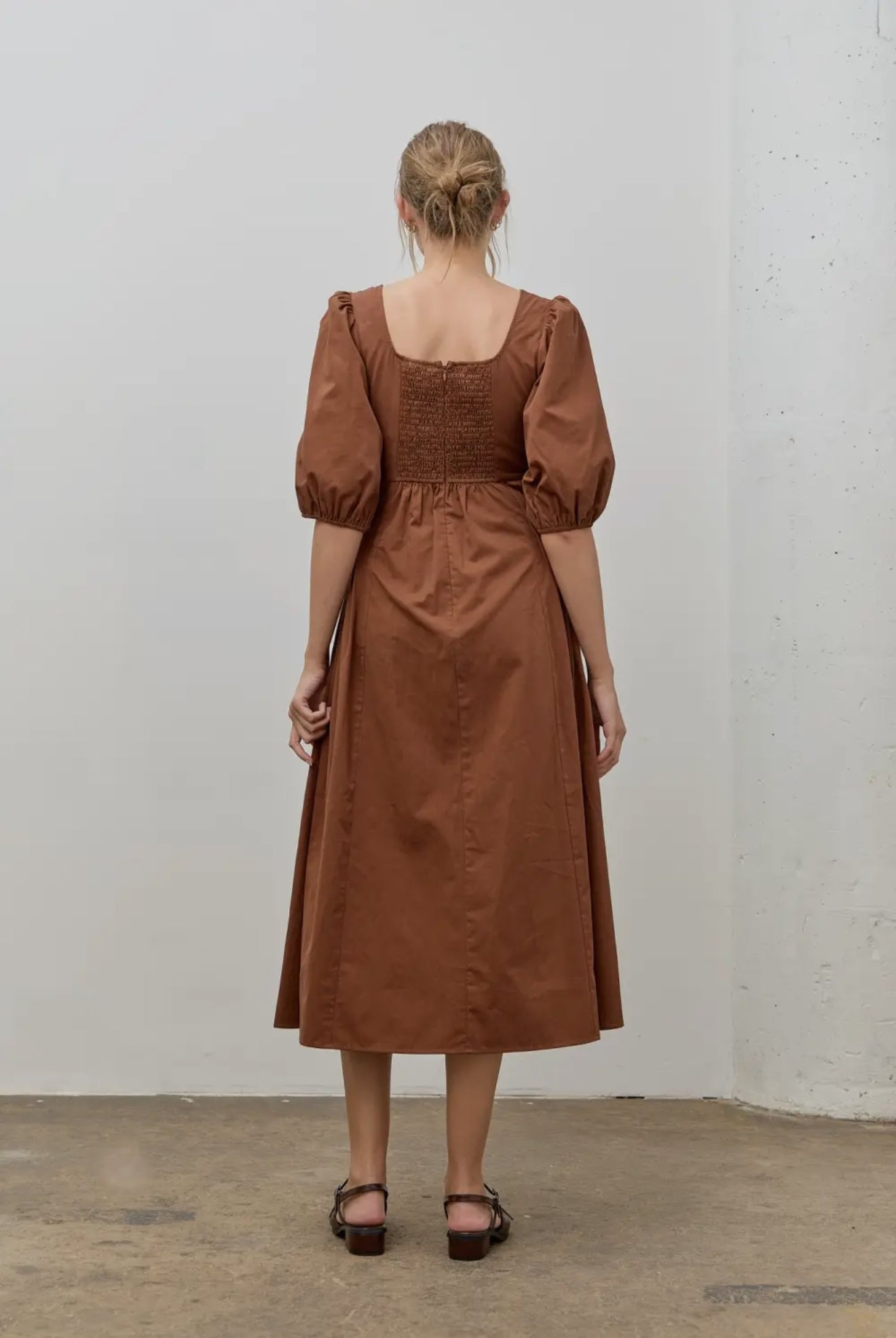 Ava Pleated Waist Dress