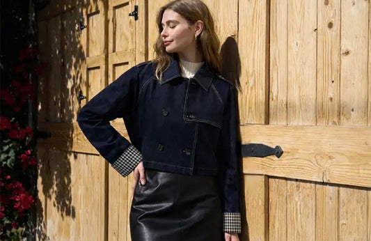 The Kensington Cropped Trench Coat Jacket