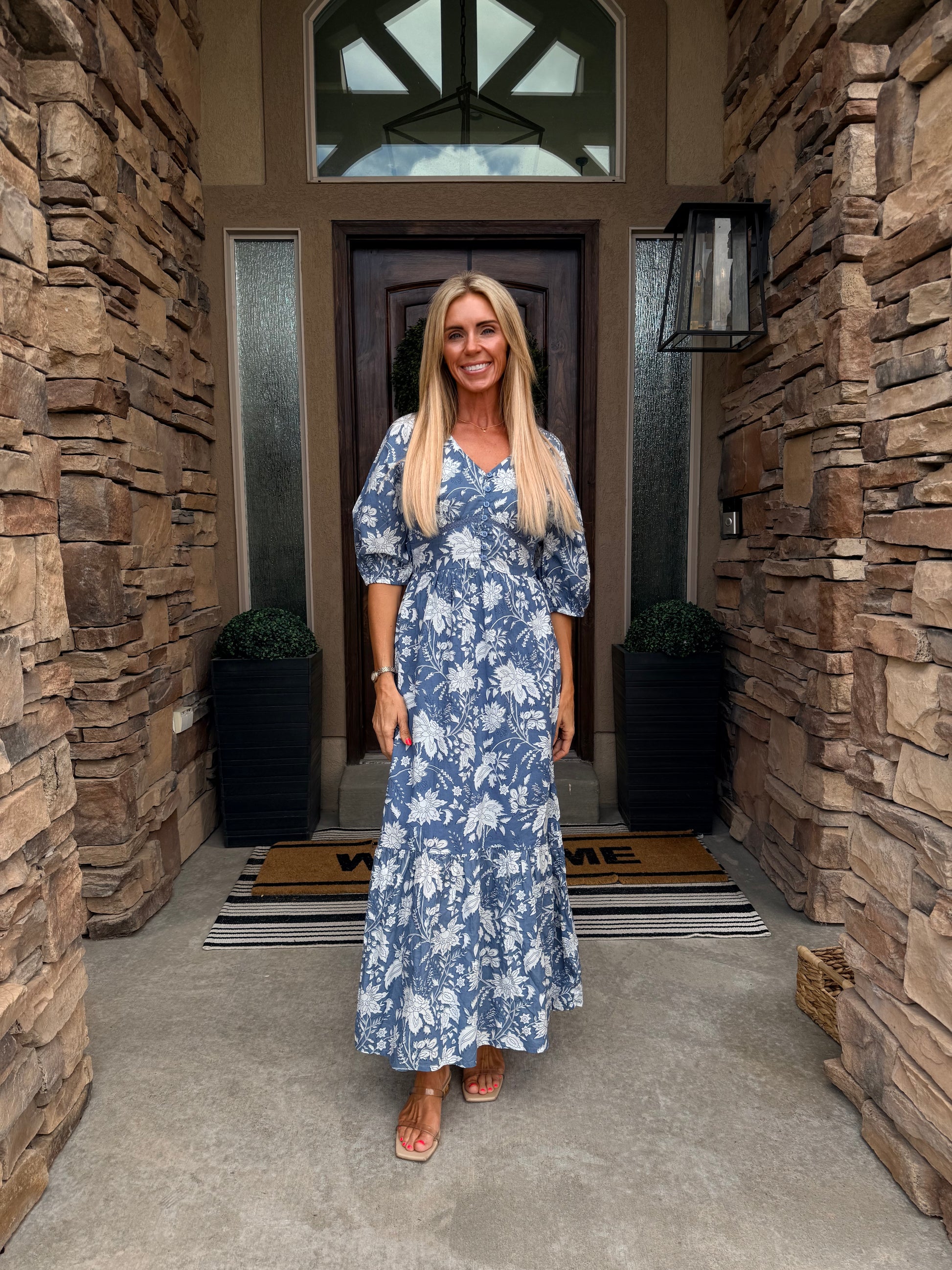 Bleu Jardin Maxi Dress at Vogue Villa