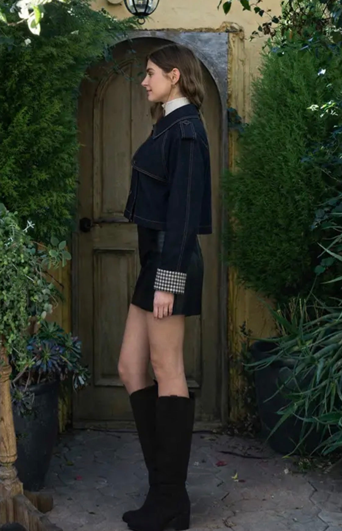 The Kensington Cropped Trench Coat Jacket