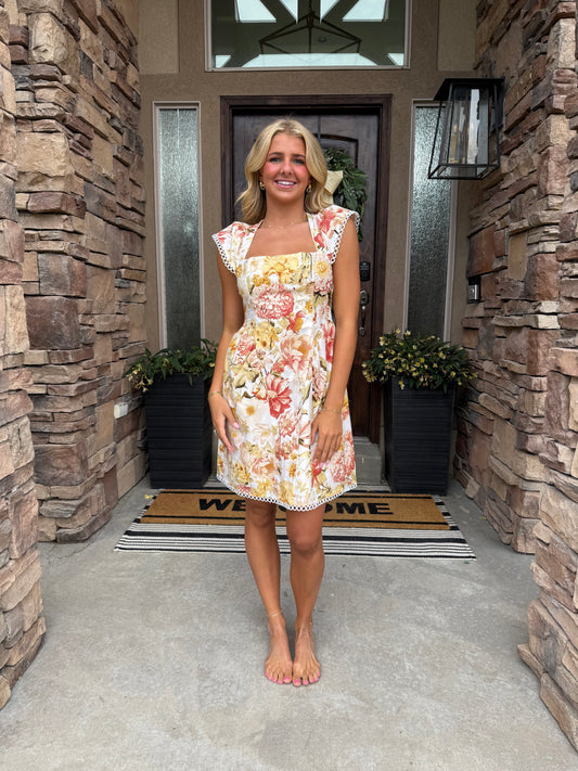 Sunlit Garden Mini Dress