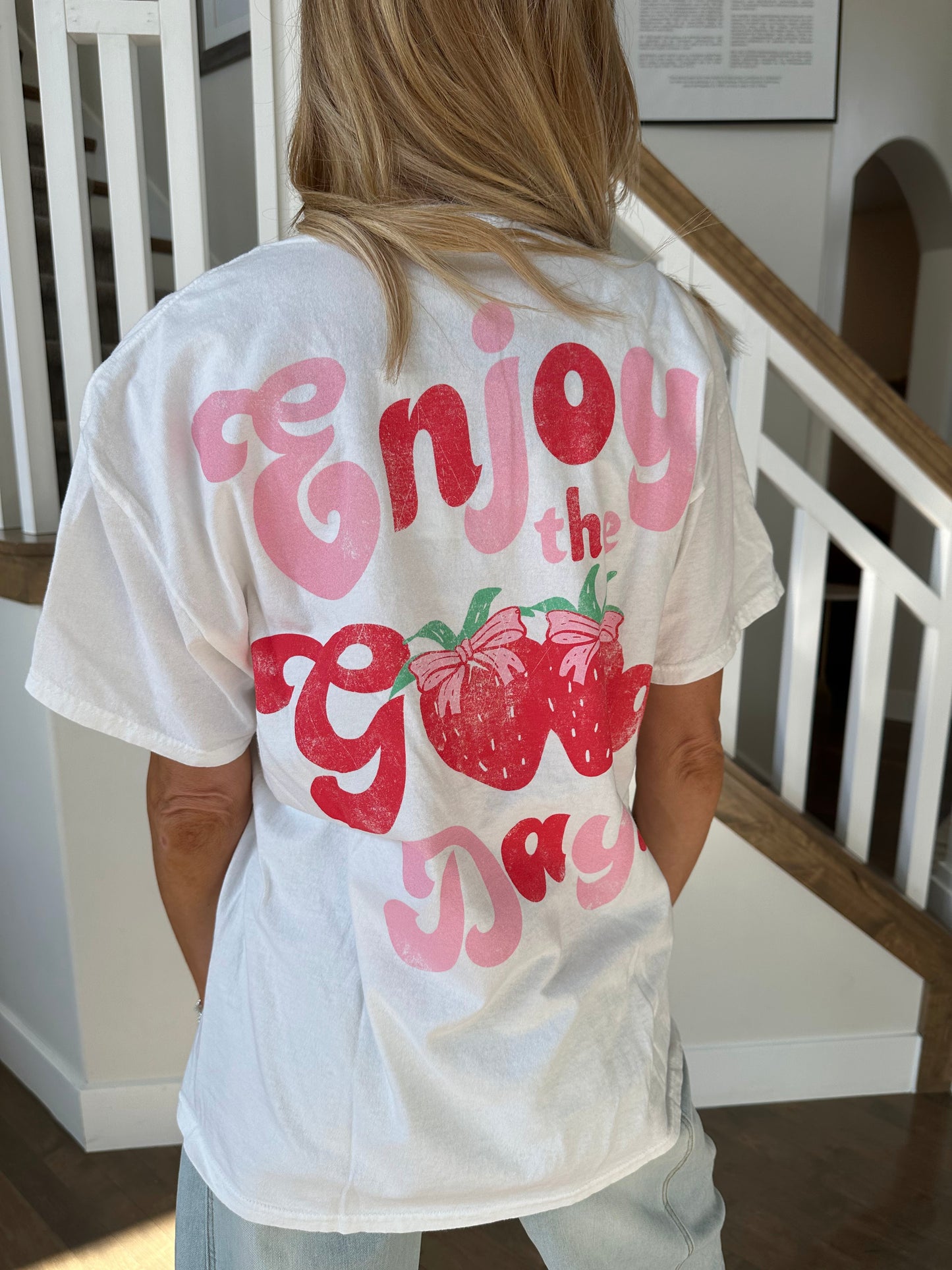 Enjoy the Good Days Berry Tee