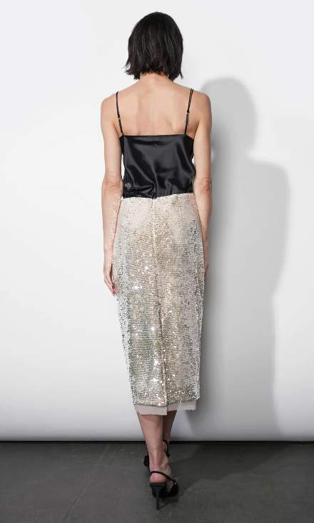 The Lila Sequin Midi Skirt