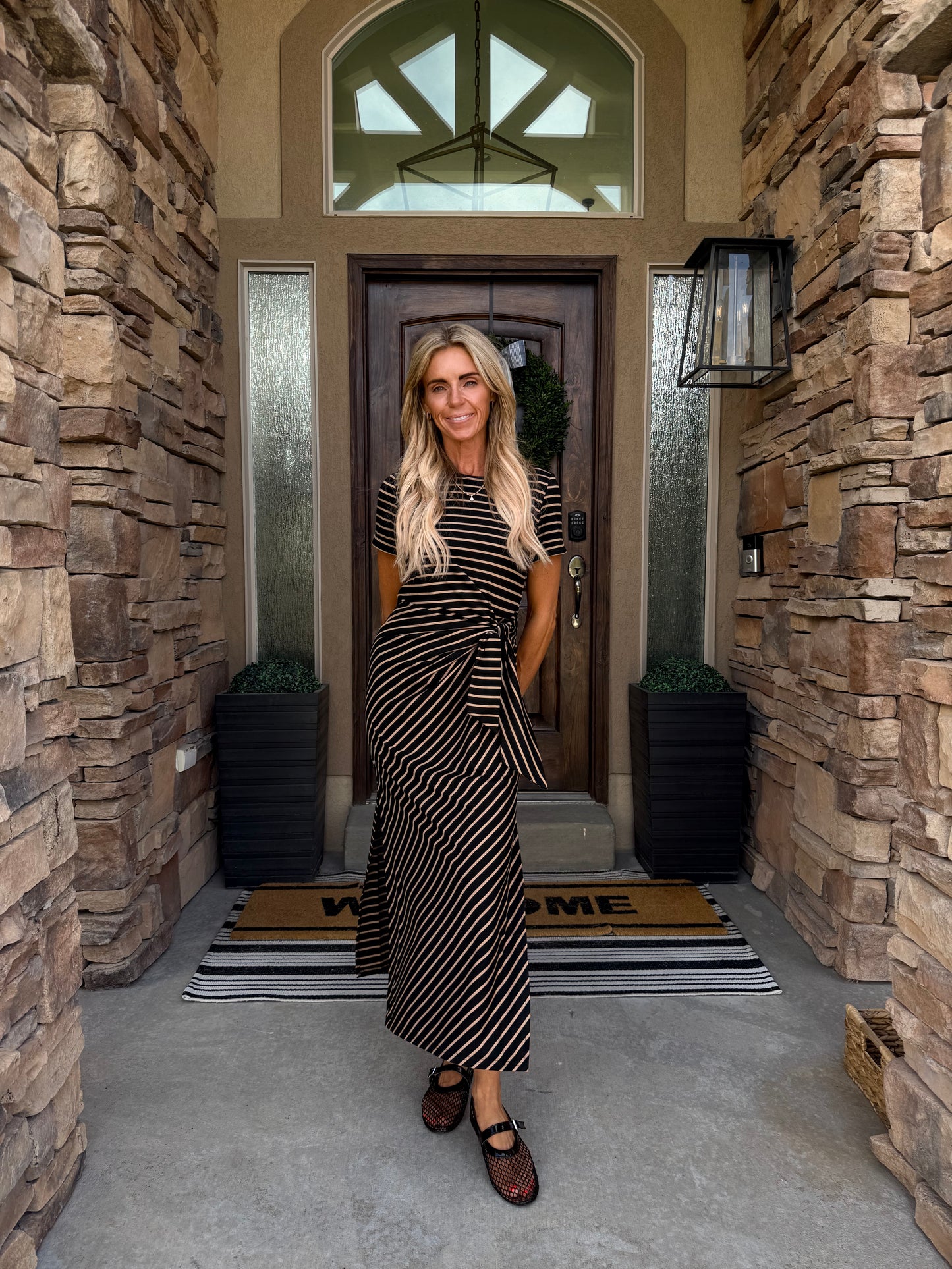 The Carlyle Striped T-shirt Dress