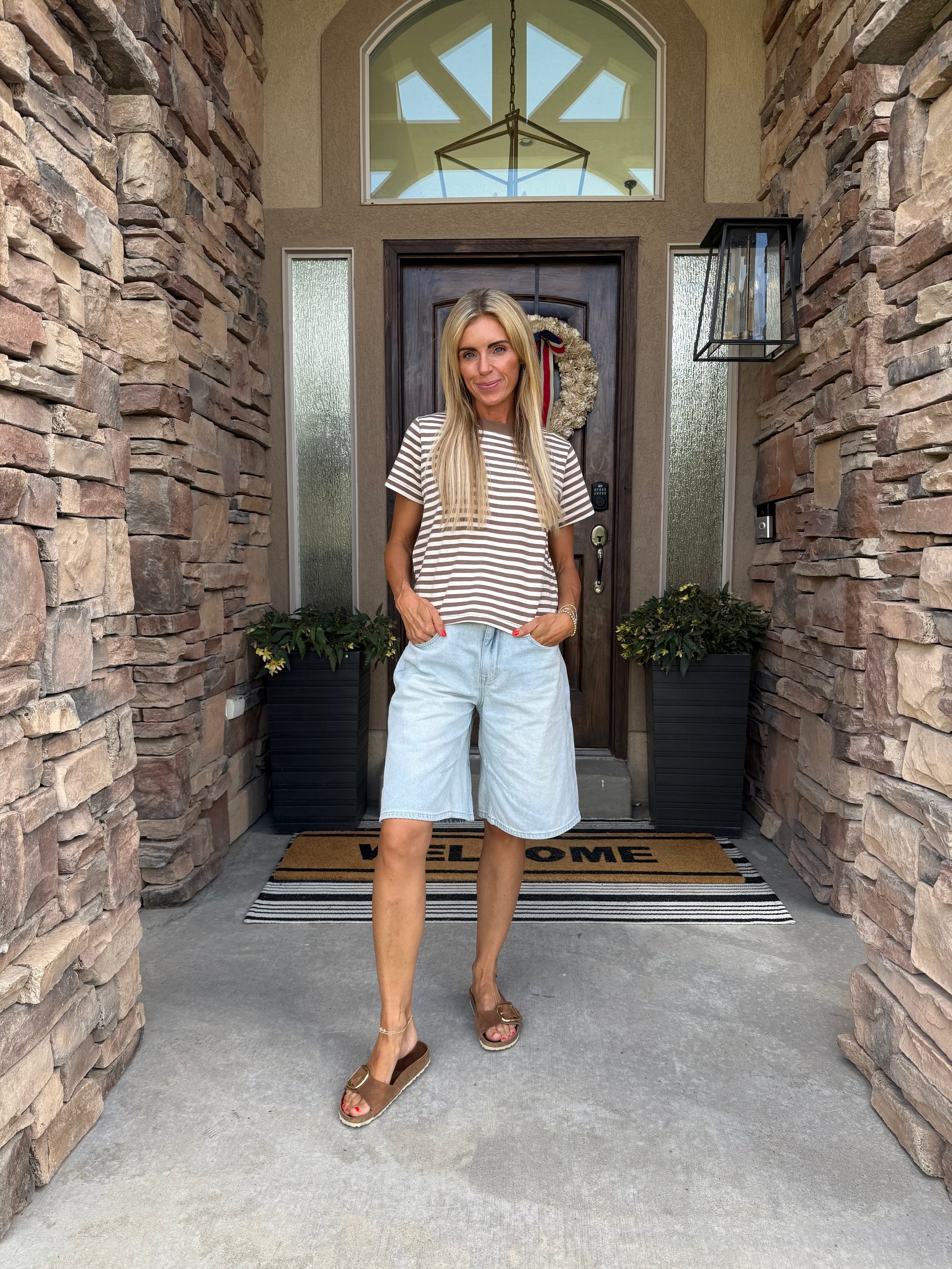 Modern Stripe Tee at Vogue Villa