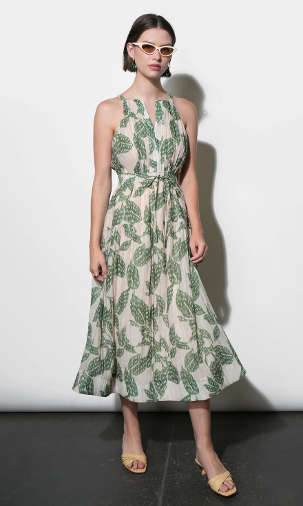 The Sienna Palm Dress - alternate product view at Vogue Villa