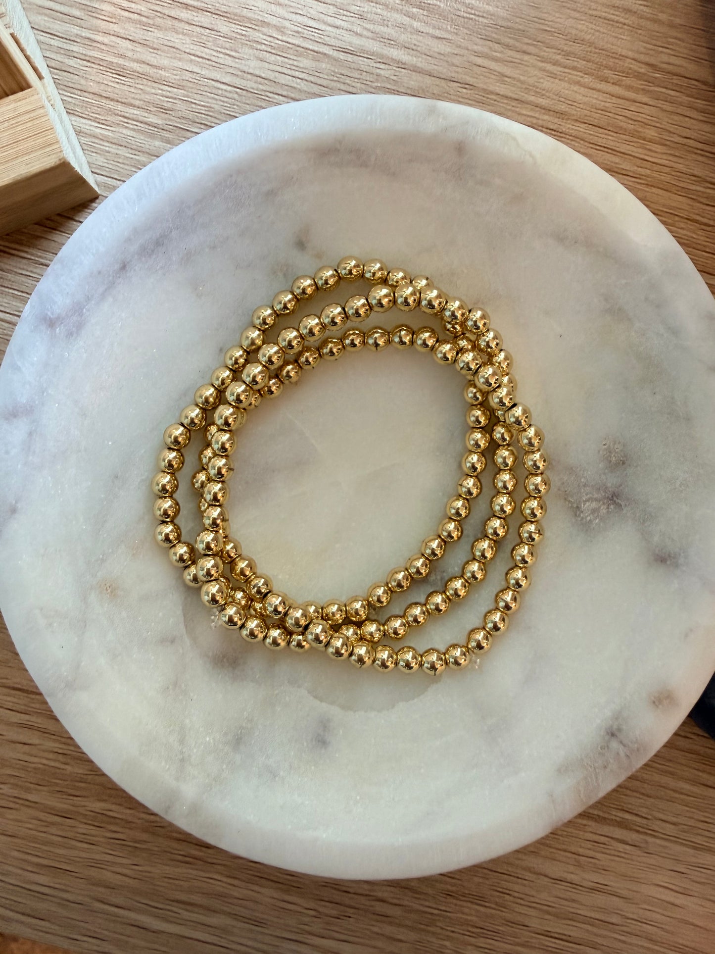 Gold Filled Stretch Bracelet 4mm