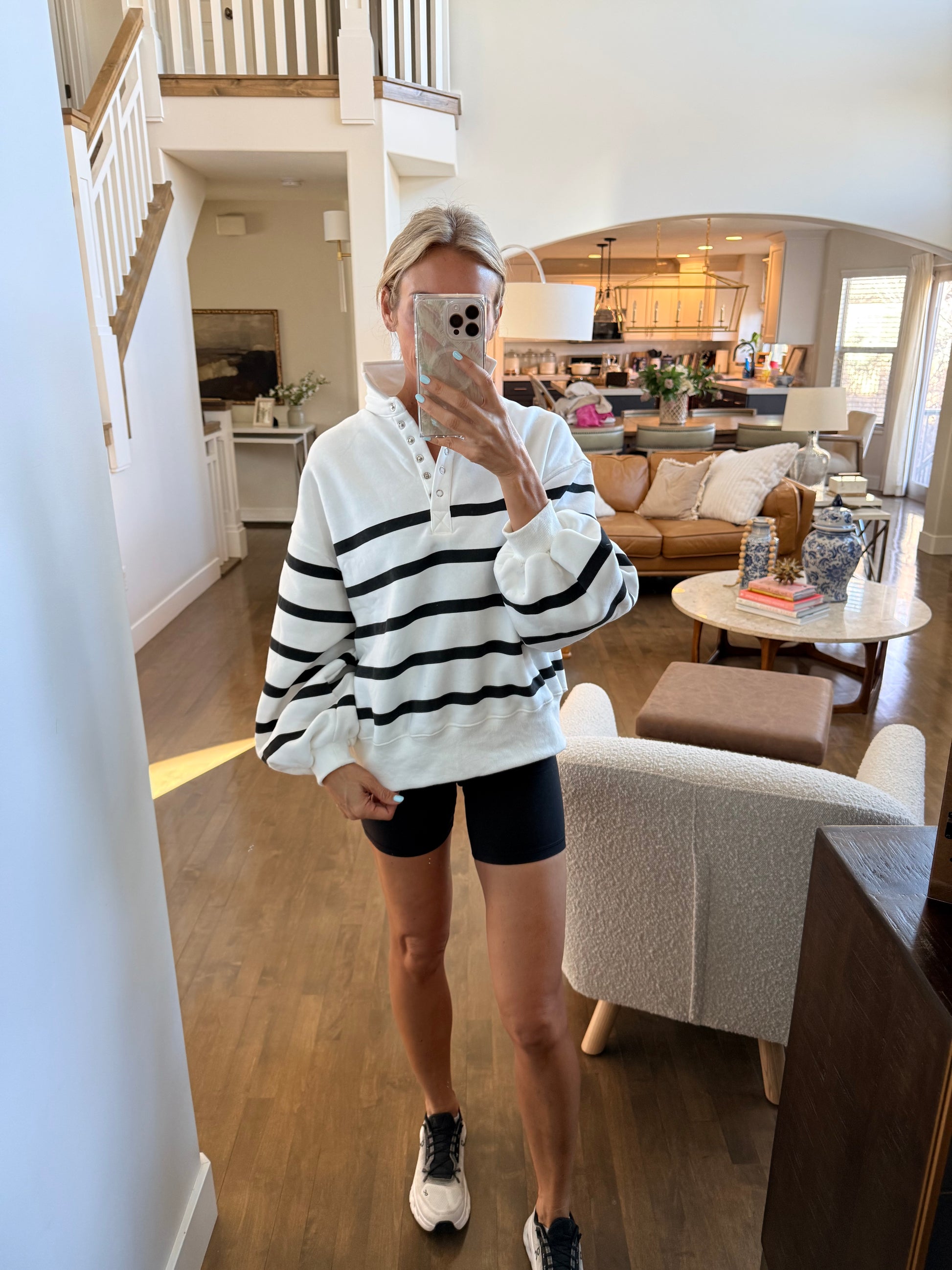 Addison Stripe Pullover at Vogue Villa