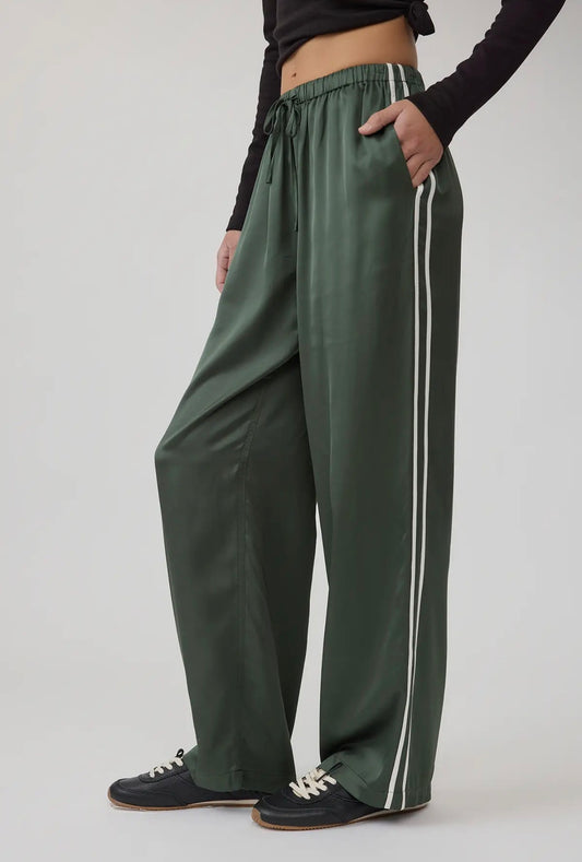 The Monaco Satin Track Pants