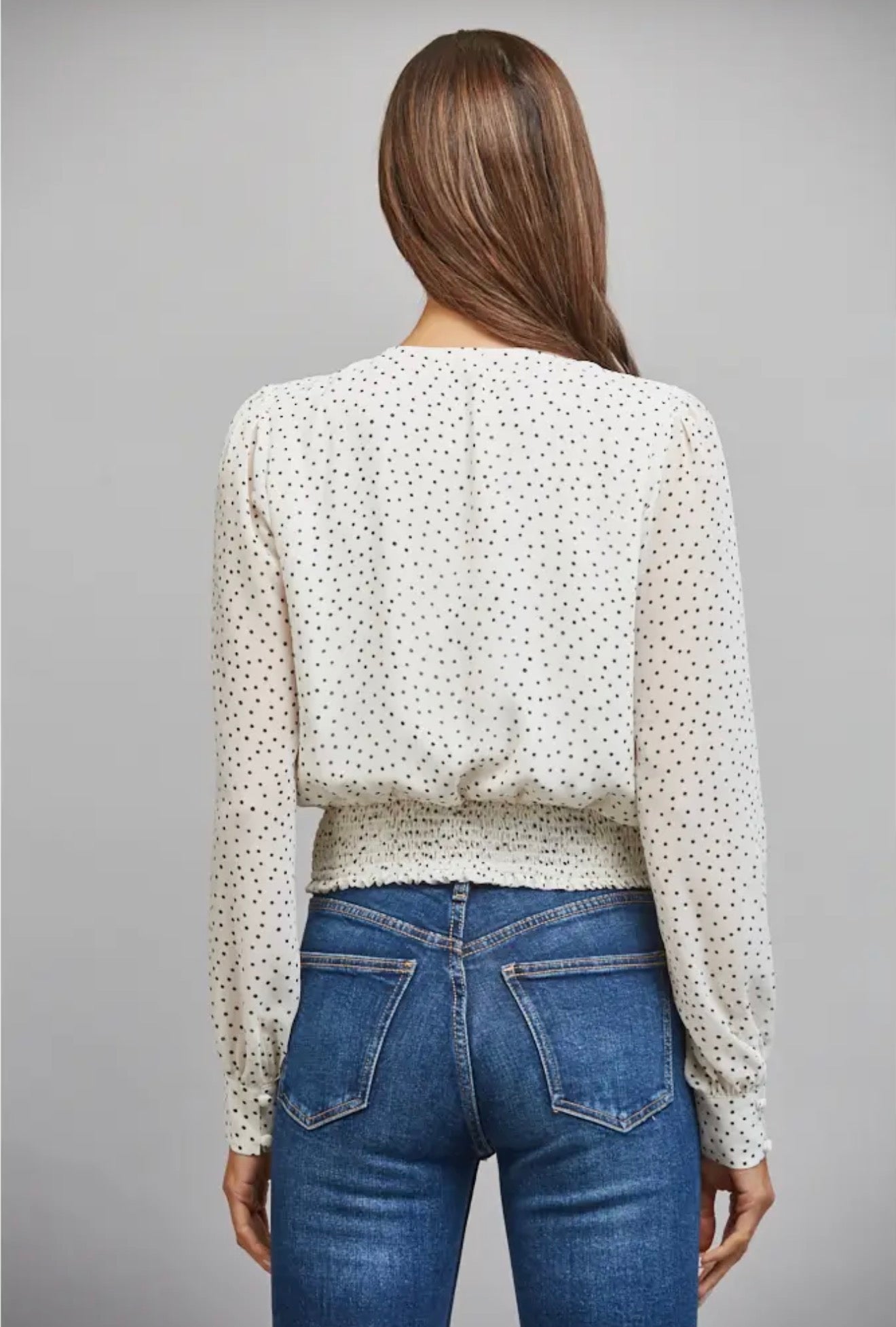 The Camille Dot Blouse