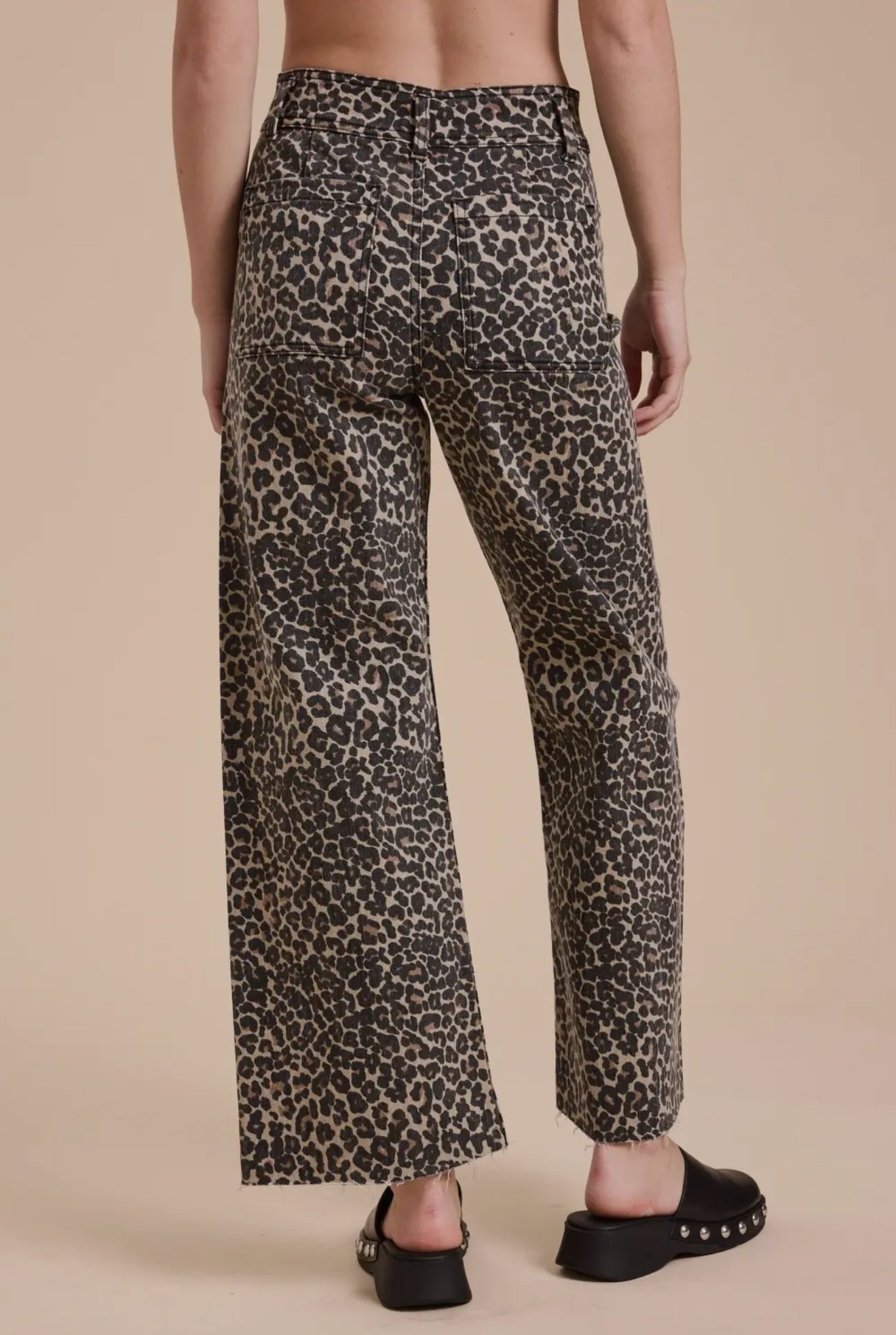 Leopard Print Jeans - alternate product view at Vogue Villa
