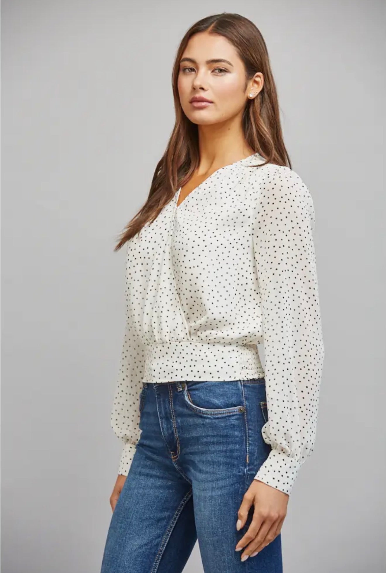 The Camille Dot Blouse